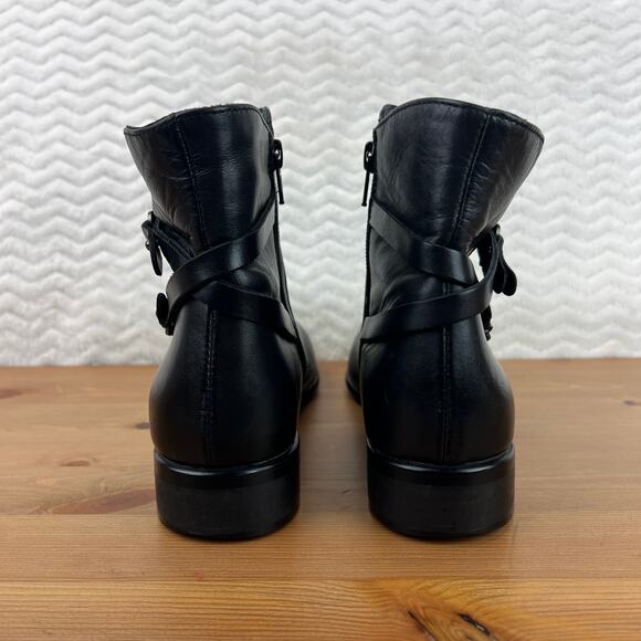 La Canadienne Womens SHARON Ankle Boots Waterproof Black Leather Size 8M - Picture 6 of 15